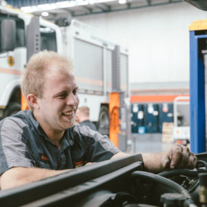 Air conditioning being maintained at Daniels Automotive by Isaac